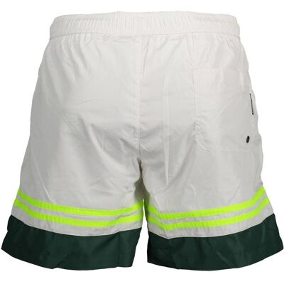 Karl Lagerfeld, Herren, Badehosen, Bianco Polyester Men's Swim Boxer, Weiss, (S) Karl Lagerfeld, Herren, Badehosen, Bianco Polyester Men's Swim Boxer, Weiss, (S)