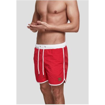 Urban Classics, Herren, Badehosen, Retro Swimshorts, Weiss, (L) Urban Classics, Herren, Badehosen, Retro Swimshorts, Weiss, (L)