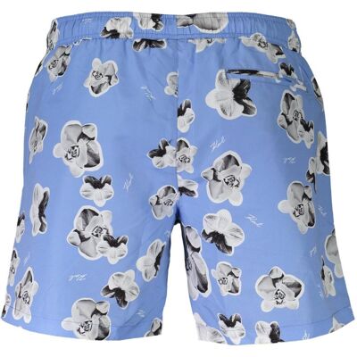 Karl Lagerfeld, Herren, Badehosen, Azzurro Polyester Men Swim Boxer, Blau, (M) Karl Lagerfeld, Herren, Badehosen, Azzurro Polyester Men Swim Boxer, Blau, (M)