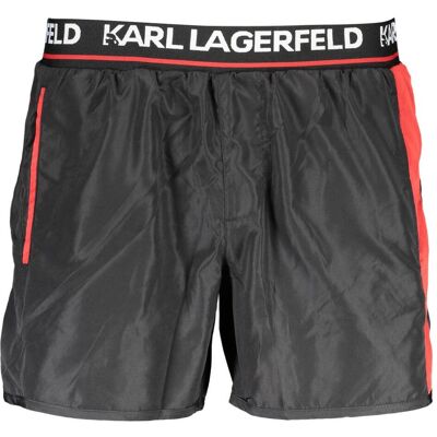 Karl Lagerfeld, Herren, Badehosen, Nero Poliestere Mens Swim Boxer, Schwarz, (S) Karl Lagerfeld, Herren, Badehosen, Nero Poliestere Mens Swim Boxer, Schwarz, (S)