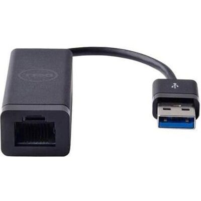 Dell Adapter Connector Dongle (Ethernet / Lan), Data + Video Adapter, Schwarz Dell Adapter Connector Dongle (Ethernet / Lan), Data + Video Adapter, Schwarz