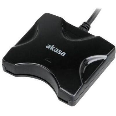 Akasa AK-CR-03BK (USB 2.0), Speicherkartenlesegerät, Schwarz Akasa AK-CR-03BK (USB 2.0), Speicherkartenlesegerät, Schwarz