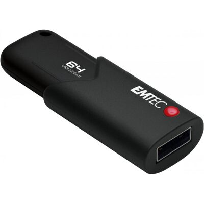 Emtec B120 Click Secure (64 GB, USB-A), USB Stick, Schwarz Emtec B120 Click Secure (64 GB, USB-A), USB Stick, Schwarz