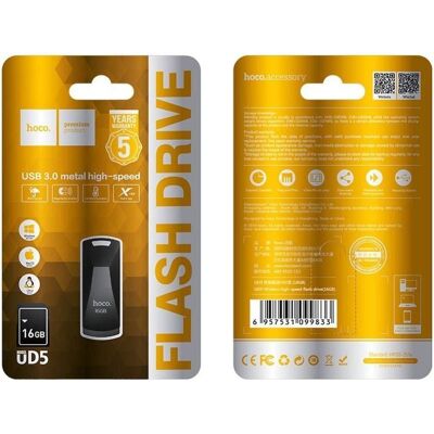 Hoco Speicherkarten pendrive UD5 16GB USB3.0 (16 GB, USB-A), USB Stick, Grau Hoco Speicherkarten pendrive UD5 16GB USB3.0 (16 GB, USB-A), USB Stick, Grau