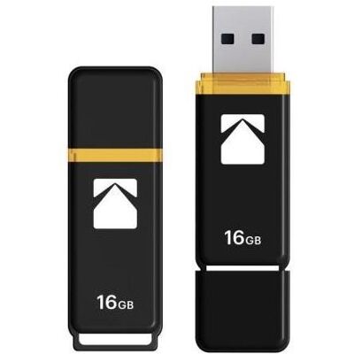 Kodak PEN DRIVE 3.0 16GB K100 (16 GB, USB-A), USB Stick, Schwarz, Gelb Kodak PEN DRIVE 3.0 16GB K100 (16 GB, USB-A), USB Stick, Schwarz, Gelb
