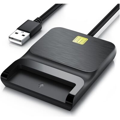 CSL Chipkartenleser (USB), Speicherkartenlesegerät, Schwarz CSL Chipkartenleser (USB), Speicherkartenlesegerät, Schwarz