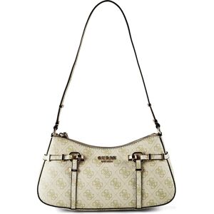 Guess Damen, Handtasche, Leona Logo Shoulder Bag, Grün, Beige Guess Damen, Handtasche, Leona Logo Shoulder Bag, Grün, Beige