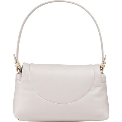 Dudu, Damen, Handtasche, Melville Schultertasche Leder 29 cm, Weiss Dudu, Damen, Handtasche, Melville Schultertasche Leder 29 cm, Weiss