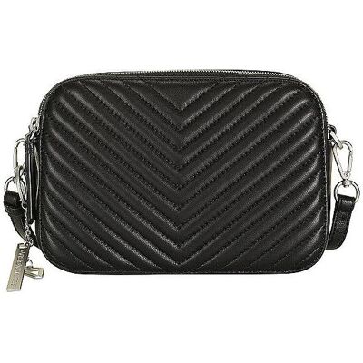 Les Visionnaires, Damen, Handtasche, Ledertasche - Mini Bag LOLA QUILTING, Schwarz Les Visionnaires, Damen, Handtasche, Ledertasche - Mini Bag LOLA QUILTING, Schwarz