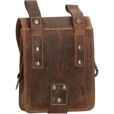 Greenburry, Herren, Bauchtasche, Vintage Gürteltasche Leder 14.5 cm, Braun Greenburry, Herren, Bauchtasche, Vintage Gürteltasche Leder 14.5 cm, Braun