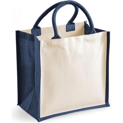 Westford Mill, Tasche, Einkaufstasche Jute, Mehrfarbig, Blau, (14 l) Westford Mill, Tasche, Einkaufstasche Jute, Mehrfarbig, Blau, (14 l)