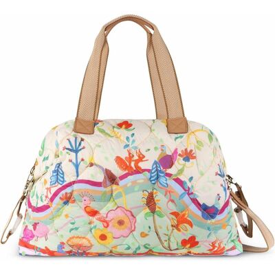 Oilily, Damen, Handtasche, Animal Garden Bridey Schultertasche 47 cm, Mehrfarbig Oilily, Damen, Handtasche, Animal Garden Bridey Schultertasche 47 cm, Mehrfarbig