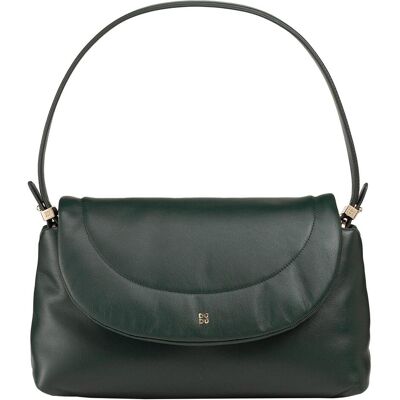 Dudu, Damen, Handtasche, Melville Schultertasche Leder 31 cm, Grün Dudu, Damen, Handtasche, Melville Schultertasche Leder 31 cm, Grün