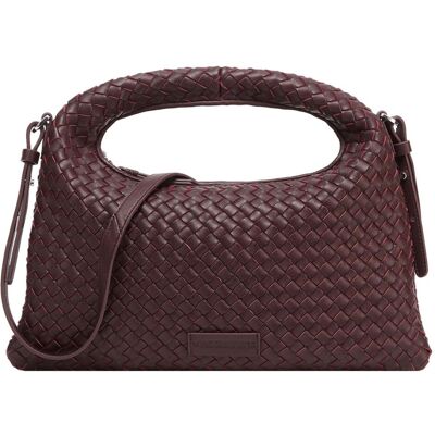 Les Visionnaires, Damen, Handtasche, Sadie weave silky Schultertasche Leder 37 cm, Rot Les Visionnaires, Damen, Handtasche, Sadie weave silky Schultertasche Leder 37 cm, Rot