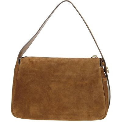 Tory Burch, Damen, Handtasche, romy suede shoulder bag, park bench, Braun Tory Burch, Damen, Handtasche, romy suede shoulder bag, park bench, Braun