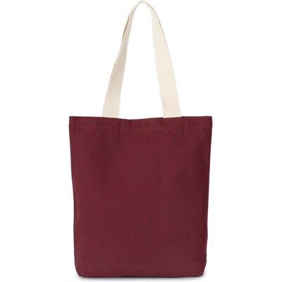 Kimood, Tasche, Tote bag recycelt mit flachem Boden, Weiss, Rosa Kimood, Tasche, Tote bag recycelt mit flachem Boden, Weiss, Rosa