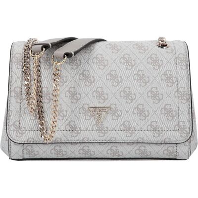 Guess Damen, Handtasche, Noelle II Umhängetasche 24 cm, Beige Guess Damen, Handtasche, Noelle II Umhängetasche 24 cm, Beige