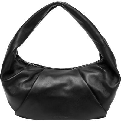 Les Visionnaires, Damen, Handtasche, Greta Essential silky Schultertasche Leder 43 cm, Schwarz Les Visionnaires, Damen, Handtasche, Greta Essential silky Schultertasche Leder 43 cm, Schwarz