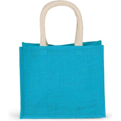 Kimood, Tasche, Einkaufstasche aus Jutegewebe - mittelgrosses Modell, Türkis Kimood, Tasche, Einkaufstasche aus Jutegewebe - mittelgrosses Modell, Türkis