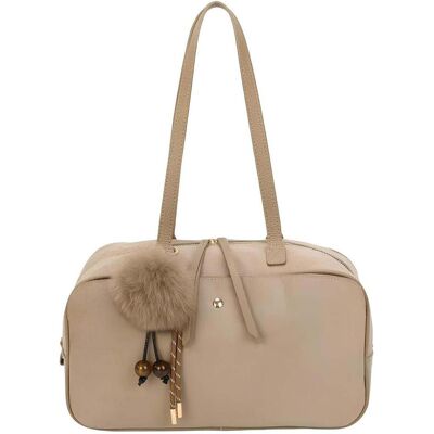 Gallantry, Damen, Tasche, Damen Schultertasche Ovalia Chic, Braun, Beige Gallantry, Damen, Tasche, Damen Schultertasche Ovalia Chic, Braun, Beige
