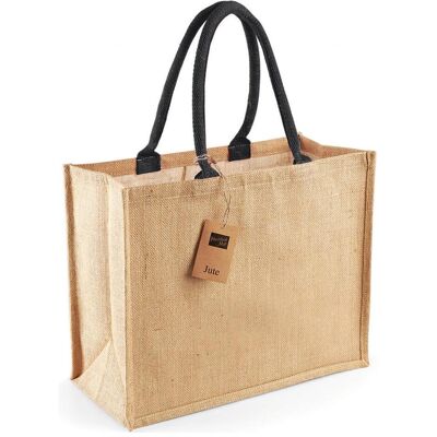 Westford Mill, Unisex, Tasche, Klassische Tote Bag aus Jute, Mehrfarbig, Braun, (21 l) Westford Mill, Unisex, Tasche, Klassische Tote Bag aus Jute, Mehrfarbig, Braun, (21 l)