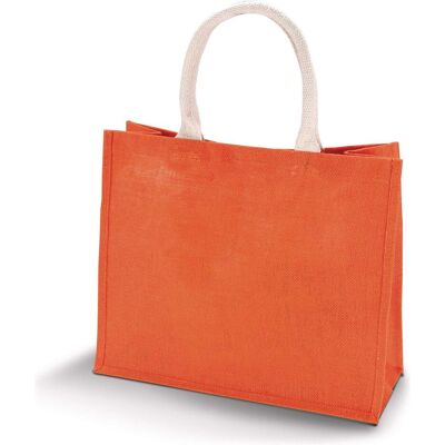 Kimood, Unisex, Tasche, Strandtasche aus Jute, Orange Kimood, Unisex, Tasche, Strandtasche aus Jute, Orange