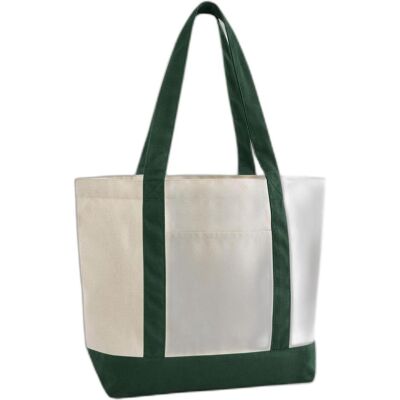 Westford Mill, Unisex, Tasche, EarthAware Organic Varsity Shopper, Grün, Mehrfarbig, Weiss Westford Mill, Unisex, Tasche, EarthAware Organic Varsity Shopper, Grün, Mehrfarbig, Weiss