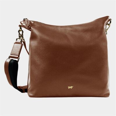 Büffel, Damen, Handtasche, HANNA M saddle brown, Braun Büffel, Damen, Handtasche, HANNA M saddle brown, Braun