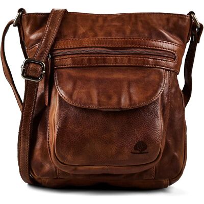 Greenburry, Damen, Handtasche, Torro Lavado Umhängetasche Leder 24 cm, Braun Greenburry, Damen, Handtasche, Torro Lavado Umhängetasche Leder 24 cm, Braun
