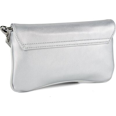 Valentino, Damen, Handtasche, Ariel Mir Clutch Tasche 21 cm, Silber Valentino, Damen, Handtasche, Ariel Mir Clutch Tasche 21 cm, Silber