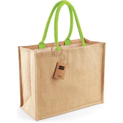 Westford Mill, Unisex, Tasche, Klassische Tote Bag aus Jute, Grün, Mehrfarbig, (21 l) Westford Mill, Unisex, Tasche, Klassische Tote Bag aus Jute, Grün, Mehrfarbig, (21 l)