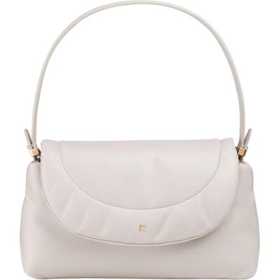 Dudu, Damen, Handtasche, Melville Schultertasche Leder 31 cm, Weiss Dudu, Damen, Handtasche, Melville Schultertasche Leder 31 cm, Weiss