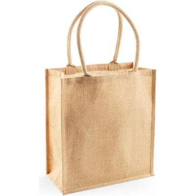 Westford Mill, Unisex, Tasche, Jute Boutique Shopper, Beige, (19 l) Westford Mill, Unisex, Tasche, Jute Boutique Shopper, Beige, (19 l)