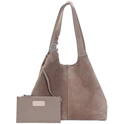 Coccinelle Damen, Tasche, Shopper C-EASY, Grau, Beige Coccinelle Damen, Tasche, Shopper C-EASY, Grau, Beige