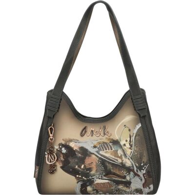 Anekke, Damen, Handtasche, Wings Schultertasche 31 cm, Schwarz, Braun, Mehrfarbig Anekke, Damen, Handtasche, Wings Schultertasche 31 cm, Schwarz, Braun, Mehrfarbig