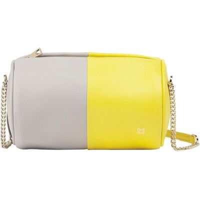 Dudu, Damen, Handtasche, Abigail Umhängetasche Leder 19.5 cm, Gelb Dudu, Damen, Handtasche, Abigail Umhängetasche Leder 19.5 cm, Gelb