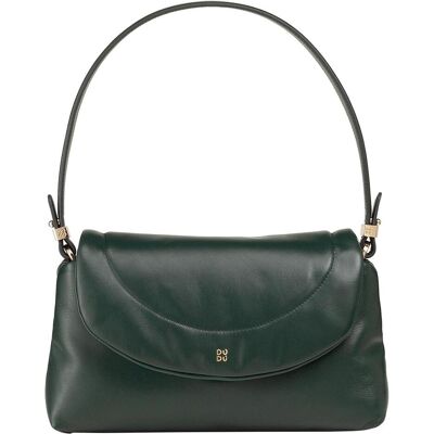 Dudu, Damen, Handtasche, Melville Schultertasche Leder 29 cm, Grün Dudu, Damen, Handtasche, Melville Schultertasche Leder 29 cm, Grün