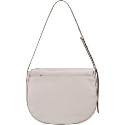 Dudu, Damen, Handtasche, Formentera Schultertasche Leder 34 cm, Grau Dudu, Damen, Handtasche, Formentera Schultertasche Leder 34 cm, Grau