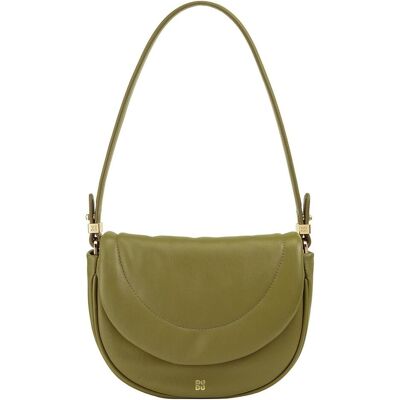 Dudu, Damen, Handtasche, Panarea Schultertasche Leder 22 cm, Grün Dudu, Damen, Handtasche, Panarea Schultertasche Leder 22 cm, Grün