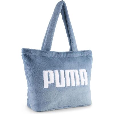 Puma Damen, Tasche, UP FAUX FUR Shopper, Blau, (17 l) Puma Damen, Tasche, UP FAUX FUR Shopper, Blau, (17 l)