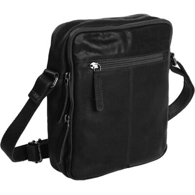 The Chesterfield Brand, Herren, Handtasche, Umhängetasche Alva 0955, Schwarz The Chesterfield Brand, Herren, Handtasche, Umhängetasche Alva 0955, Schwarz