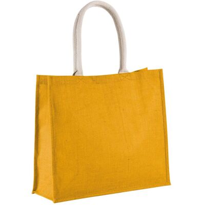 Kimood, Unisex, Tasche, Strandtasche aus Jute, Gelb Kimood, Unisex, Tasche, Strandtasche aus Jute, Gelb