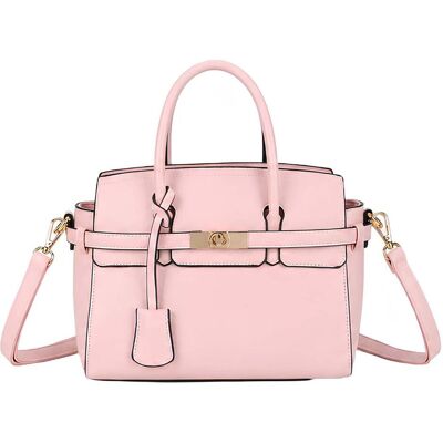 Gallantry, Damen, Tasche, Elegante Camélia Handtasche Damen, Rosa Gallantry, Damen, Tasche, Elegante Camélia Handtasche Damen, Rosa