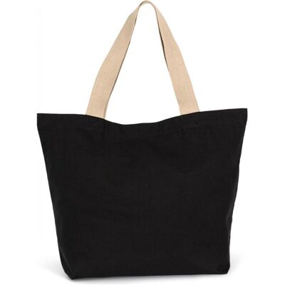 Kimood, Tasche, Tote bag recycelt mit flachem Boden, Schwarz Kimood, Tasche, Tote bag recycelt mit flachem Boden, Schwarz