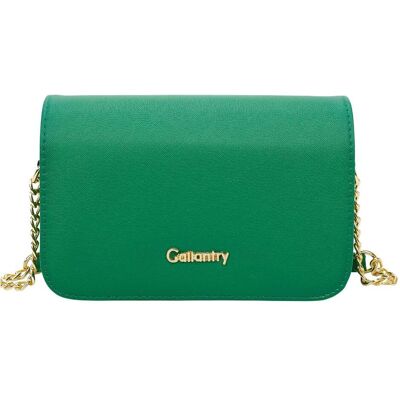 Gallantry, Damen, Handtasche, Damen Umhängetasche Lisa genarbt, Grün Gallantry, Damen, Handtasche, Damen Umhängetasche Lisa genarbt, Grün