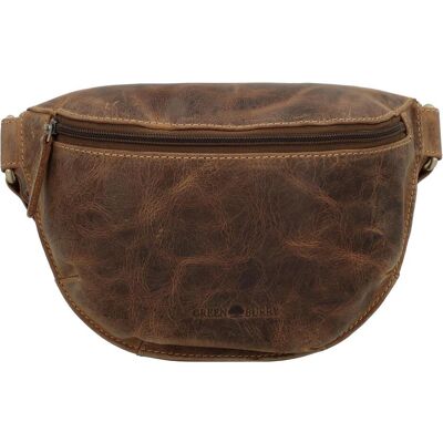 Greenburry, Unisex, Bauchtasche, Vintage Gürteltasche Leder 26 cm, Braun Greenburry, Unisex, Bauchtasche, Vintage Gürteltasche Leder 26 cm, Braun