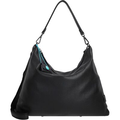 Gabs, Damen, Handtasche, Lolita Schultertasche Leder 45 cm, Schwarz Gabs, Damen, Handtasche, Lolita Schultertasche Leder 45 cm, Schwarz