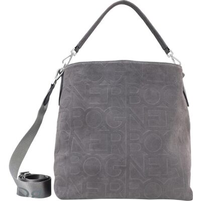 Bogner, Damen, Handtasche, Tenna Velluto Jessi Hobo Bag, Grau Bogner, Damen, Handtasche, Tenna Velluto Jessi Hobo Bag, Grau