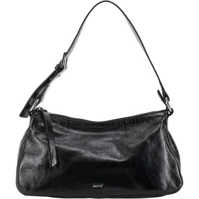 Abro, Damen, Handtasche, Leather Alias Soft Hobo Bag By My Side, Schwarz Abro, Damen, Handtasche, Leather Alias Soft Hobo Bag By My Side, Schwarz