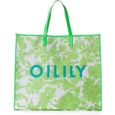 Oilily, Damen, Tasche, Speak Joy Big Square Shopper, Grün Oilily, Damen, Tasche, Speak Joy Big Square Shopper, Grün